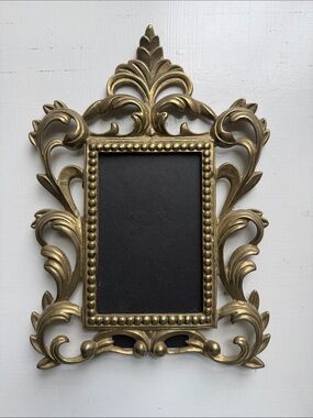 Vintage Brass Ornate Picture Frame - 4x6